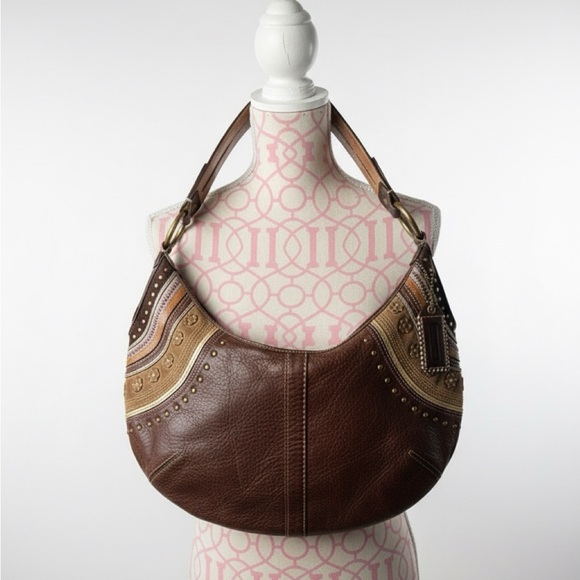 Coach Handbags - Coach Brown Leather vintage hobo Y2K limited soho Dylan western shoulder bag
